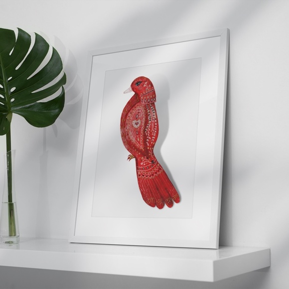 Wall Art Cute Bird Portrait Illustration Print Poster Unframed - Picture 3 of 5